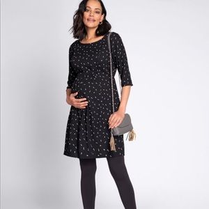 Seraphine black maternity dress